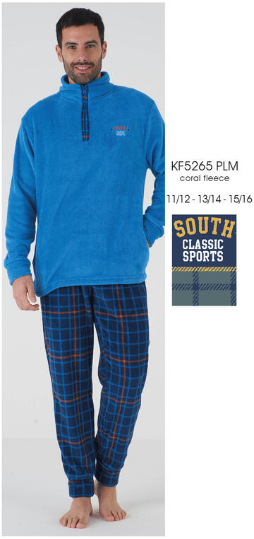 ART. KF5265 PLM- pigiama ragazzo m/l coral fleece kf5265 plm - Fratelli Parenti